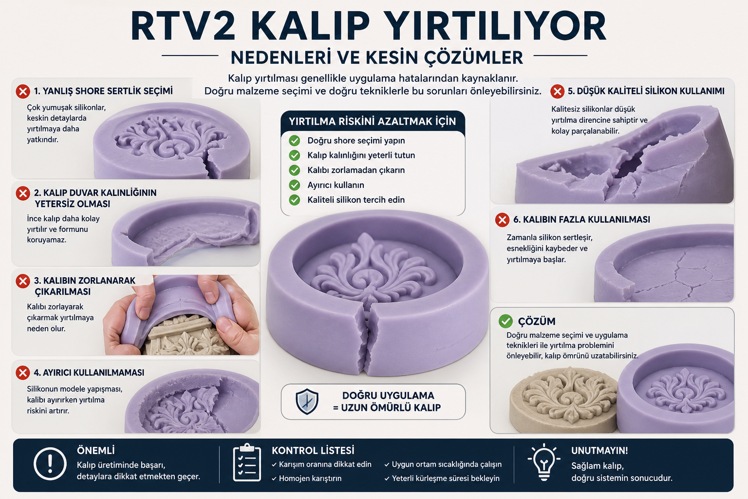 RTV2 Kalıp Yırtılma Problemi